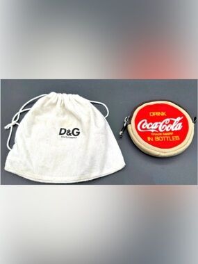 D&G x CocaCola Archival “PRIDE” Coin Purse with Original Dust Bag  UNUSED!!